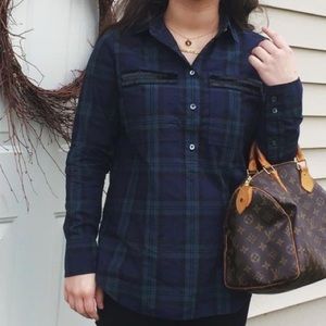J.Crew / Plaid Popover